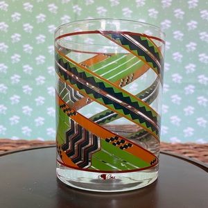 Vintage Cera MCM Tumbler | Abstract Designer 50s 60s Barware
